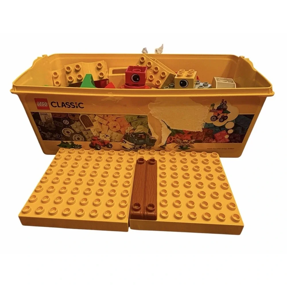 LEGO Classic 10698 Creative Brick Storage Box Mixed Pieces Lot Bases Duplo Build